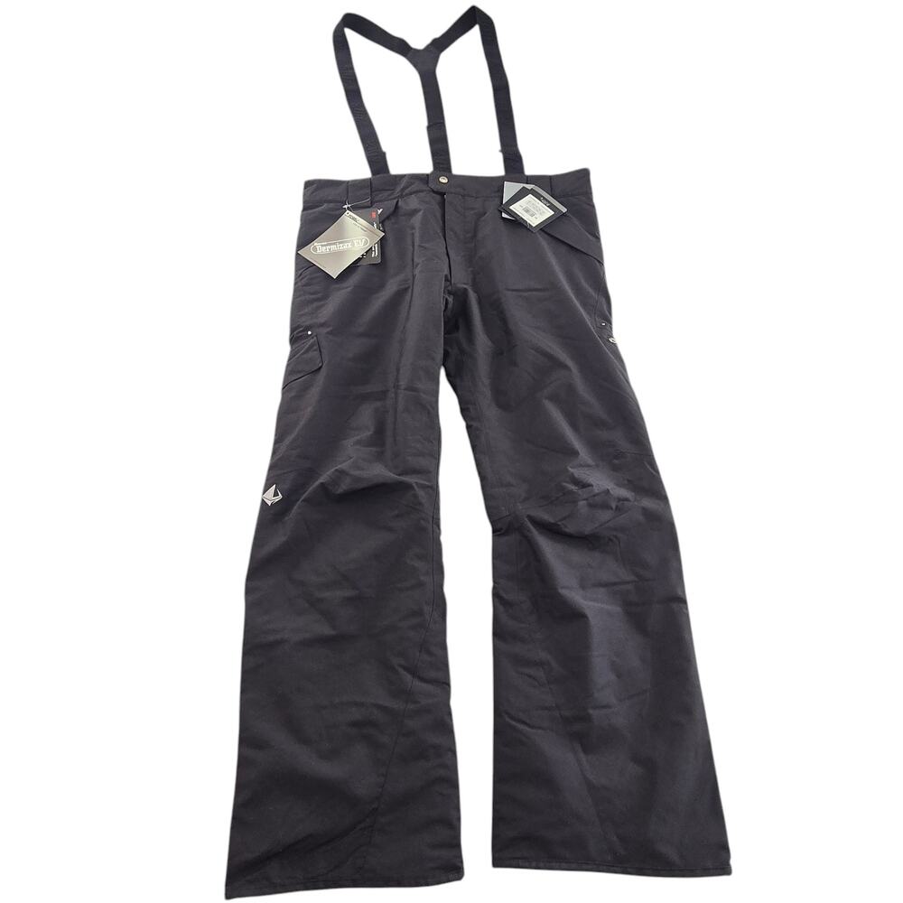 Killy Figro Mens Snow Pants Ski Bibs Black US40 French 50 Dermizax EV Thinsulate